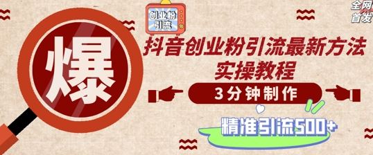 轻松制作创业类视频，一天被动加精准创业粉500+【揭秘】-U·Muse